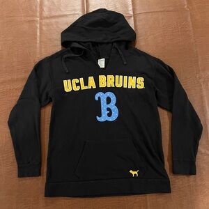 Pink Victoria’s Secret UCLA Bruins Women’s V-Neck Hoodie Sweatshirt - Size Small